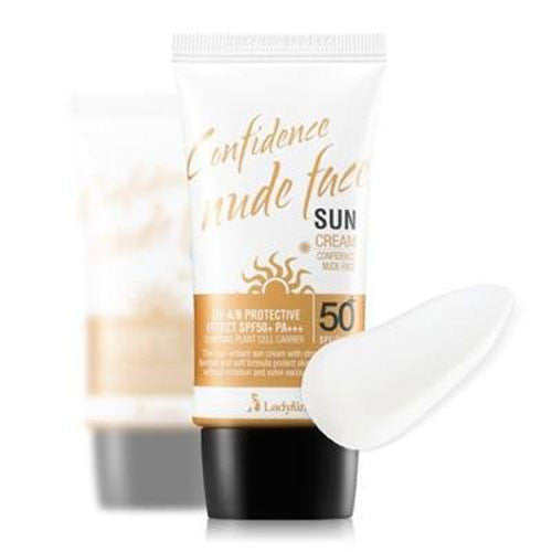 LadyKin Confidence Nude Face Sun Cream SPF50 PA+++